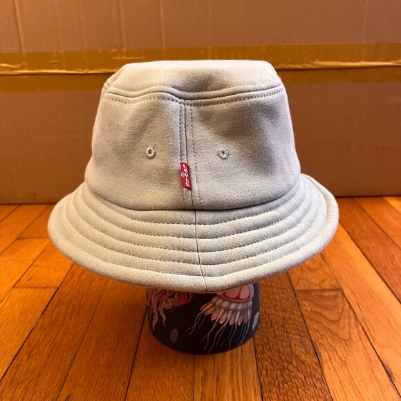 Levi's Fleece Bucket Hat Light Teal Blue, Small/Medium - Picture 2 of 5